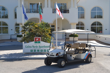 Golf buggies for Colina Verde Golf and Sports Resort Algarve Portugal supplied by Motorculture Limited