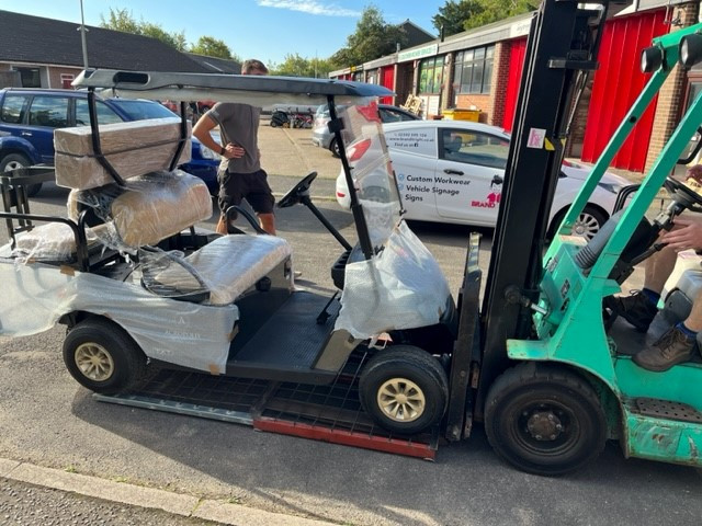 Company exporting golf buggies